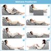 7-teiliges Orthopädisches Keilkissen-Set mit Waschbarem Bezug Verstellbares Bettkeilkissen Grau Bild 3