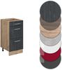 Küchenunterschrank R-Line Schwarz Beton 40 cm AP Eiche Vicco Bild 5