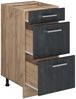 Küchenunterschrank R-Line Schwarz Beton 40 cm AP Eiche Vicco Bild 4