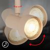 Briloner Leuchten LED Deckenspots TAPP, ohne Leuchtmittel, 47,5x12,5 cm, Wohnzimmer, Schlafzimmer, Flur, Büro Bild 4