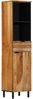 vidaXL Badezimmerschrank Braun 38 x 33 x 160 cm Massivholz Mango 4017778 Bild 2