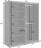 AX LIVING Schwarz Kleiderschrank Brunelli 179 cm 4-türig Gold Griffe Bild 5