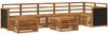 vidaXL Outdoor-Sofagarnitur 7 pcs Natur Massivholz Akazie 3384640 Bild 2
