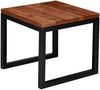 Wohnling Beistelltisch 45 x 40 x 45 cm Sheesham Massivholz / Metall Wohnzimmertisch Bild 2
