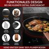 Gusseisen Set 10-teilig in Holzbox – Dutch Oven 4,5 l, Pfanne Ø 26 cm, Grillplatte, Zubehör & Rezeptbuch, ideal für Grill & Outdoor Bild 3
