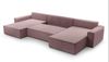 AX LIVING Sofa U Form mit Schlaffunktion – Cedria U 389 cm Lavendel Bild 4