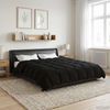 vidaXL Winterbettdecke Gepolstert Schwarz 240 x 260 cm Mikrofaser 42026108 Bild 4