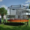 KINETIC SPORTS Premium Outdoor Trampolin 'Ultimate Pro' für Kinder und Erwachsene, AirMAXX Sprungtuch, mit Leiter, Fieberglas, bis zu 160 kg, Sunset Orange, Ø 305 cm Bild 2