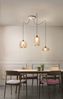 FABAS LUCE No. 3496-47-125 Pendelleuchte Fiona amber E27 3-flammig Bild 2