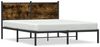 vidaXL Metallbett ohne Matratze Räuchereiche 137x190 cm 4007666 Bild 2
