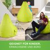Green Bean® Bean Bag-Sitzsack + Hocker, 2er-Set, waschbar & schmutzabweisend, Polyester / PVC, EPS-Füllung, Hellgrün Bild 3