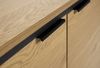 Kommode >CESURA< in Eiche, schwarz, Melamin, Metall - 104,5x80x45cm (BxHxT) Bild 4