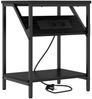 vidaXL Nachttisch 2 pcs Schwarz Eichen-Optik 38 x 30 x 48 cm 859581 Bild 5