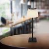 Tischlampe Akku Schreibtischlampe Nachttischlampe Dimmbar Schwarz 58434B Bild 3