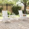 vidaXL Gartenstuhl 2 pcs Weiß 80,5 x 74,5 x 92 cm Polyethylen 3335818 Bild 3