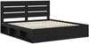 vidaXL Bettrahmen Schwarz 200 x 200 cm Massives Kiefernholz 3411705 Bild 4