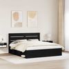 vidaXL Bettrahmen Schwarz 200 x 200 cm Massives Kiefernholz 3411705 Bild 3