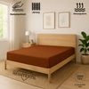 EXKLUSIV HEIMTEXTIL Jersey Spannbettlaken Premium 160 x 200 cm Schokobraun 100% Baumwolle Öko - Tex Zertifiziert Bed-Sheet Bettlaken Spannbetttuch Topper Leinentuch Bild 2
