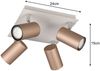 Deckenstrahler MARLEY Metall Coffee / Hellgrau 4-flammig, Quadrat 24cm Bild 4