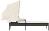 vidaXL Sonnenliege mit Dach Schwarz Poly Rattan 368188 Bild 5