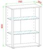 VCM Standvitrine Glasol 918778 Anthrazit H. 90 x B. 70 x T. 35 cm Bild 4