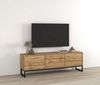 OTTO home Lowboard Loft, Breite 157 cm, TV-Board 3 Klappen, Metallkufen, TV-Kommode mit viel Stauraum, push-to-open-Funktion Bild 2