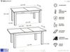 WFL GROUP Esstisch Lindberg ausziehbar verlängerbar rechteckig mit weißen Holzbeinen (MADE IN EU, XXL Groß– 120/140/150/160/200 cm ausziehbar auf 160/180/190/240/300 cm), platzsparender Tisch in Holzoptik für Küche, Esszimmer oder Wohnzimmer Bild 2