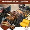 2in1 Spare Ribs- und Bratenhalter 2er Set, Rippchenhalter mit Tragegriffen, aus rostfreiem Edelstahl Bild 5