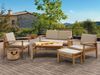 Lounge Set mit Tisch MANILA Zertifiziertes Akazienholz Heller Holzfarbton Bild 3