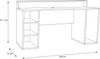 Forte 'Tezaur' Computertisch mit LED Beleuchtung, Schwarz, 160 x 91 x 72 cm Bild 4