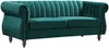 Vente-unique - TRUMBO Sofa SamtStoff Grün - B 78 cm x H 77 cm x L 195 cm Bild 2