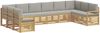 vidaXL Outdoor-Sofagarnitur 10 pcs Weiß und Hellgrau 363 x 190 x 73 cm 3392586 Bild 2