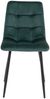 Polsterstuhl >Middelfart< (2er-Set) in Dunkelgrün, Velour - 44x86x55cm (BxHxT) Bild 3