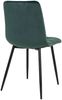 Polsterstuhl >Middelfart< (2er-Set) in Dunkelgrün, Velour - 44x86x55cm (BxHxT) Bild 5