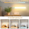 ZMH LED Wandleuchte Innen Dimmbar Unterbauleuchte 24CM Nachtlicht Akku Kabellos Flur, Vielseitig Einsetzbar, LED fest integriert, 3000-6500K, Mit Bewegungsmelder Unterschrank Beleuchtung für Spiegel Bild 2