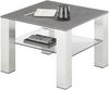 Couchtisch >PUNO< in anthrazit, Glas-Keramik / Edelstahl - 60x43x60cm (BxHxT) Bild 3