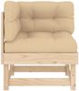 vidaXL Ecksofa mit Kissen Massivholz Kiefer 825422 Bild 3
