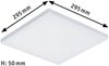 Paulmann No. 79817 Aufbaupanel Velora LED Panel 295x295 mm 16,8W Weiß matt Bild 3