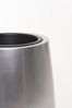 VIVANNO Bodenvase Fiberglas MAGNUM Rund - Silbermetallic Metallic Hochglanz (1 St), 30x80 cm Bild 3