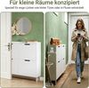 SoBuy Schuhschrank FSR100, Schuhkipper Schuhregal Flurschrank Schuhkommode Schuhschrank schmal, mit 4 Klappen, für 8-12 Paar Schuhe, Diele, Flur Bild 3