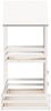vidaXL Etagenbett mit Dach Weiß 90x200 cm Massivholz Kiefer 3282391 Bild 5