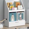Kinderregal Luigi Weiß 72 x 96.2 cm mit Schublade und 2 Faltboxen opt. 1 Vicco Bild 5