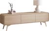Home affaire Lowboard Torsby, moderner TV-Schrank, Kommode in Eiche Natur, TV-Unterschrank, abgerundete Ecken, ausreichend Stauraum, vielseitig einsetzbar Bild 2