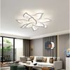 Plafonnier blanc 84W für den Salon – Lustre-Design mit 10 Lumen, Intensität variabel, Ø80 cm, für den Krippen- und Schlafzimmerbereich Bild 4
