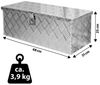 Trucky Anhänger-Deichselbox Truckbox Box Werkzeugkiste Anhängerbox Deichselbox Aluminium D050 Bild 3