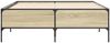 vidaXL Bettgestell Sonoma-Eiche 120x200 cm Holzwerkstoff und Metall 3279803 Bild 4
