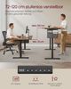 SONGMICS Höhenverstellbarer Schreibtisch elektrisch, 180 x 80 cm, verstellbarer Tisch, Memory-Funktion für 4 Höhen, für Büro, vintagebraun Bild 3