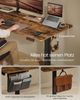 SONGMICS Höhenverstellbarer Schreibtisch elektrisch, 180 x 80 cm, verstellbarer Tisch, Memory-Funktion für 4 Höhen, für Büro, vintagebraun Bild 5