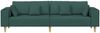 vidaXL Stoffsofa mit Kissen, 208 cm, Stoff, Grün Bild 4
