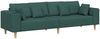 vidaXL Stoffsofa mit Kissen, 208 cm, Stoff, Grün Bild 2